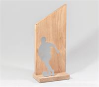 TROFEO IN LEGNO NATURALE